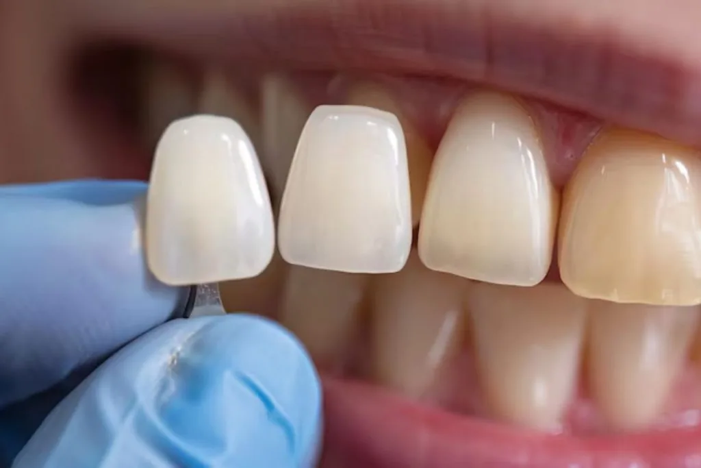 dental bonding treatment matching tooth shade for a natural smile restoration