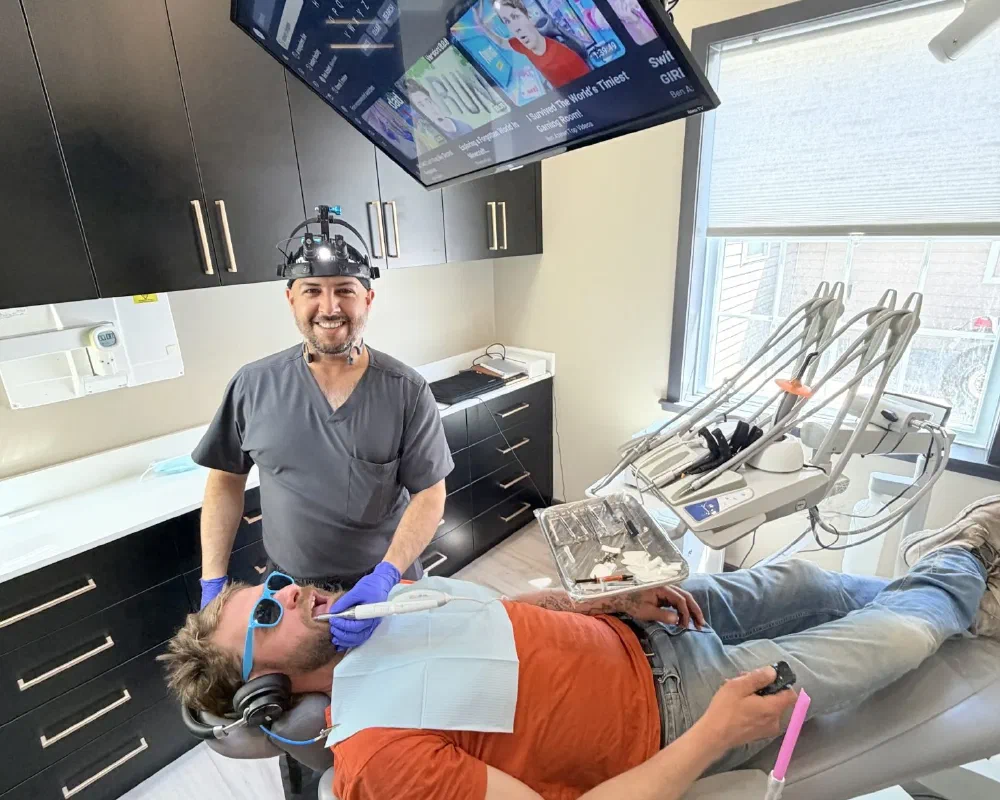 Dental treatment being provided at Cookstown Dental Centre