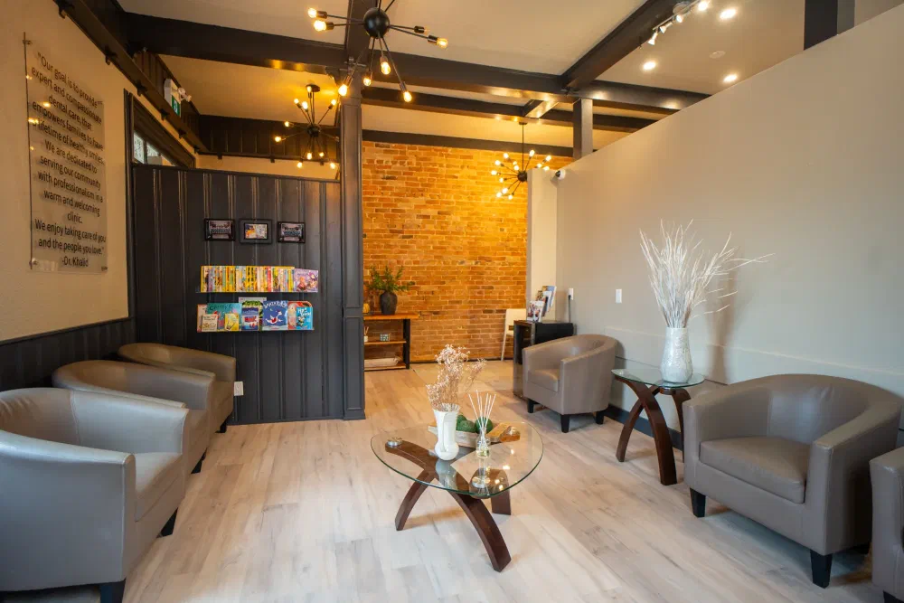 Comfortable patient lounge at Cookstown Dental Centre