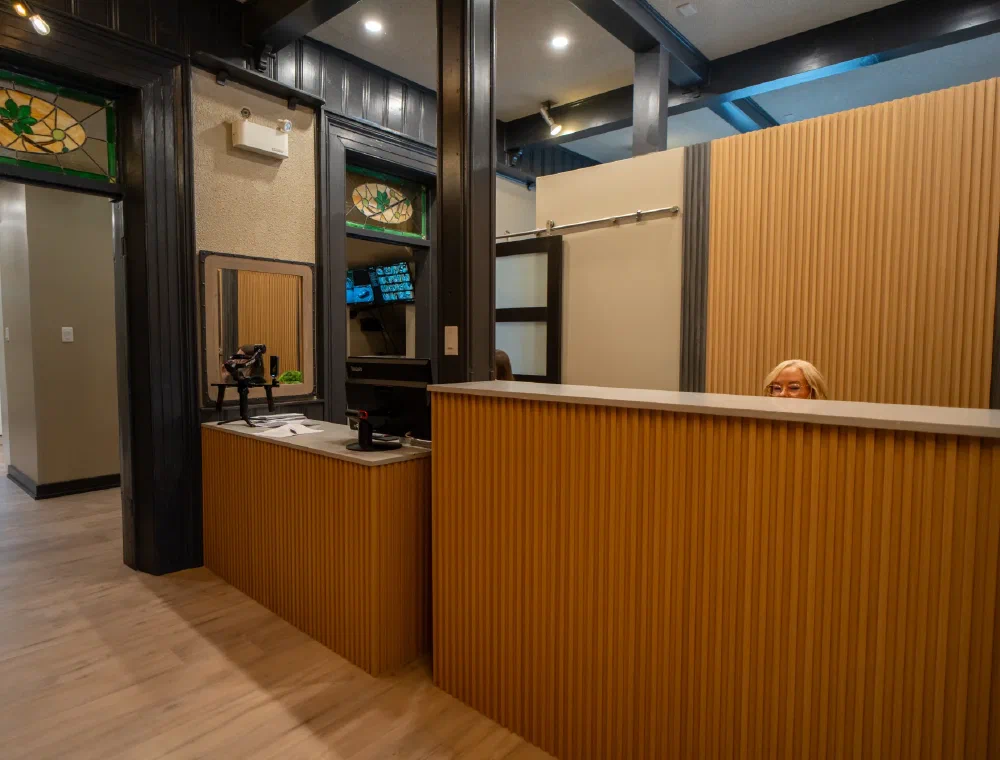 The welcoming reception area at Cookstown Dental Centre