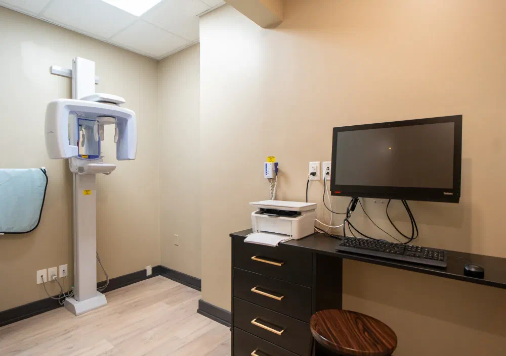 Digital panoramic dental X-ray room at Cookstown Dental Centre