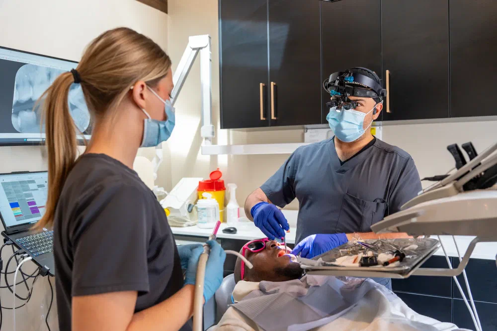 Cookstown Dental Centre team treating a patient